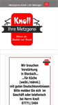 Mobile Screenshot of metzgerei-knoll.de